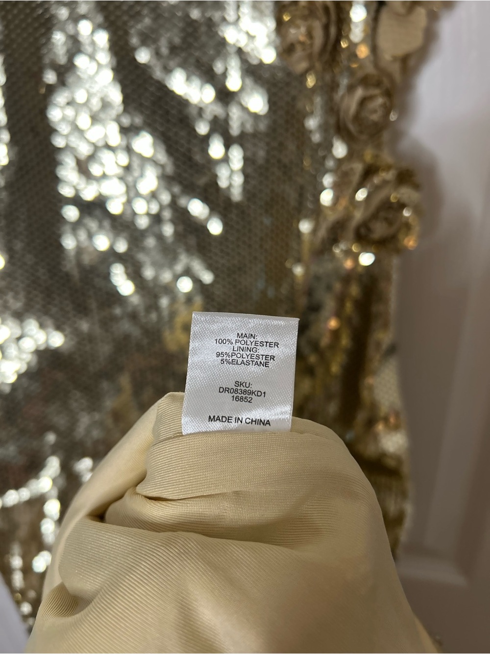 Meshki Cassia Strapless Sequin Rose Midi Dress - Picture 16 of 16